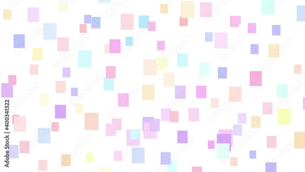 Pastel blocks of colour on a white background, abstract stop motion animation Pastel blocks of colour on a white background, abstract stop motion animation