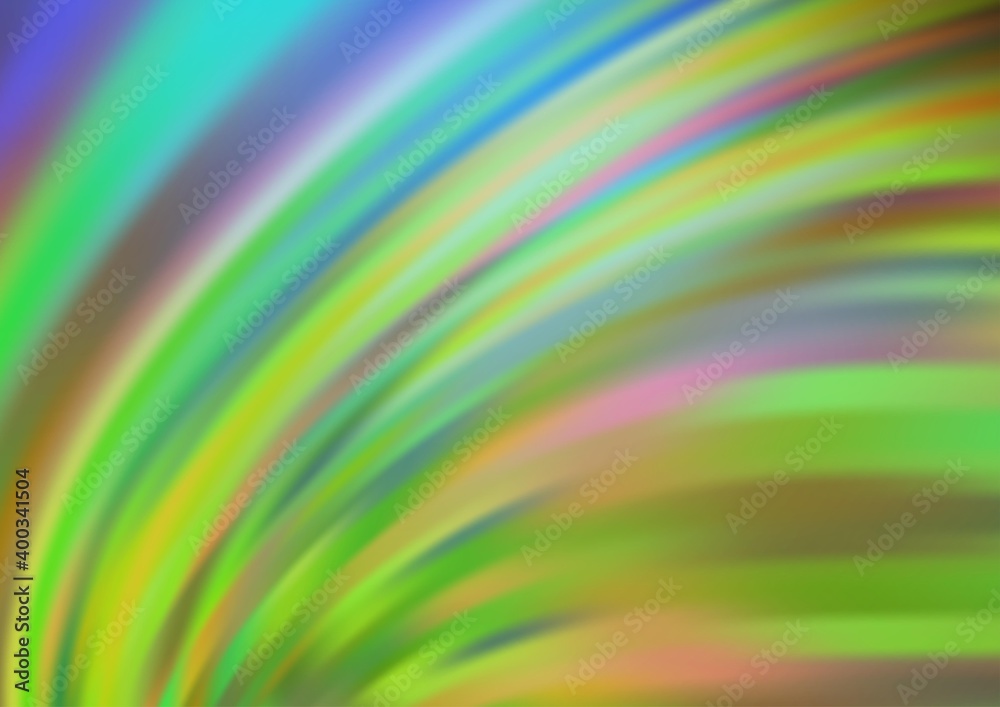 Light Blue, Green vector background with bent lines. Light Blue, Green vector background with bent lines.