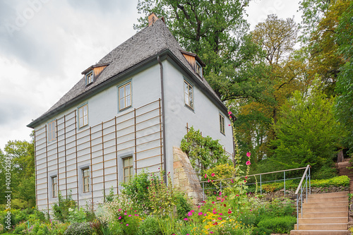 View of Goethe's Gartenhaus, seen from the Park on the Ilm photo