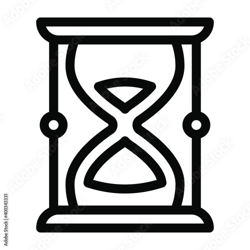
Vector of vintage sandglass in editable style 
