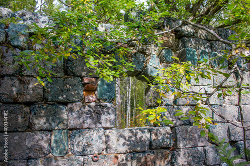 oegbergsaeltet, Historic place with iron mining, Beautiful surrounding and holes of digging, Sweden, Europe photo