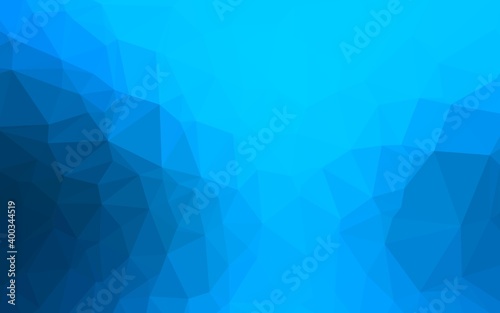 Light BLUE vector polygon abstract backdrop.