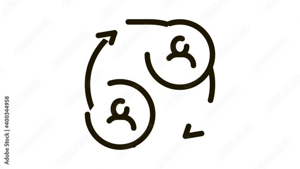change human photo on fake Icon Animation. black change human photo on fake animated icon on white background change human photo on fake Icon Animation. black change human photo on fake animated icon on white background