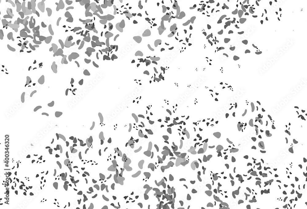 Light Silver, Gray vector pattern with chaotic shapes. Light Silver, Gray vector pattern with chaotic shapes.