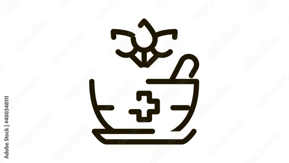 medical treatment bowl Icon Animation. black medical treatment bowl animated icon on white background medical treatment bowl Icon Animation. black medical treatment bowl animated icon on white background