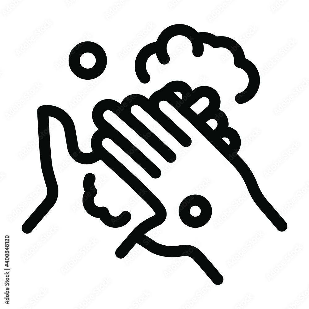 After washing hand, applying hand lotion icon in solid style
After washing hand, applying hand lotion icon in solid style