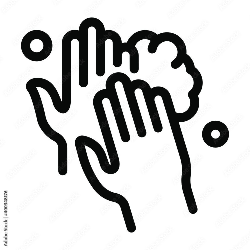 After washing hand, applying hand lotion icon in solid style
After washing hand, applying hand lotion icon in solid style