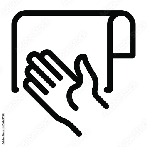 
Water absorbing machine, solid icon of hand dryer 
