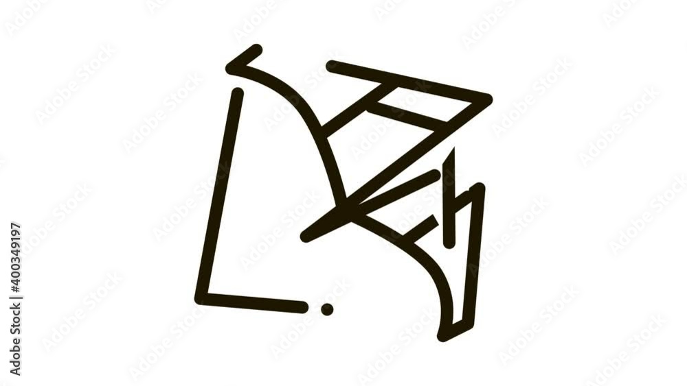 view of air launch aircraft Icon Animation. black view of air launch aircraft animated icon on white background view of air launch aircraft Icon Animation. black view of air launch aircraft animated icon on white background
