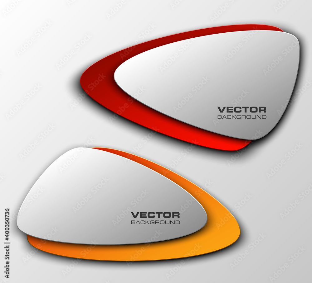 Origami vector banner. The original form as two form, overlapping. The flat image. Advertising Design shape. Vector label tag. Origami vector banner. The original form as two form, overlapping. The flat image. Advertising Design shape. Vector label tag.