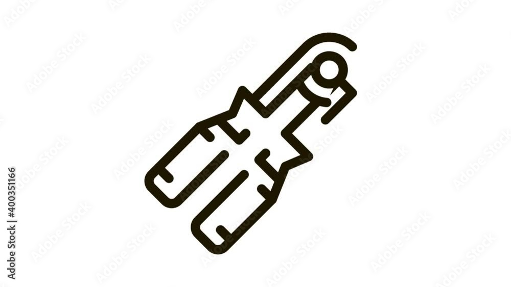 expander heavy grip Icon Animation. black expander heavy grip animated icon on white background expander heavy grip Icon Animation. black expander heavy grip animated icon on white background