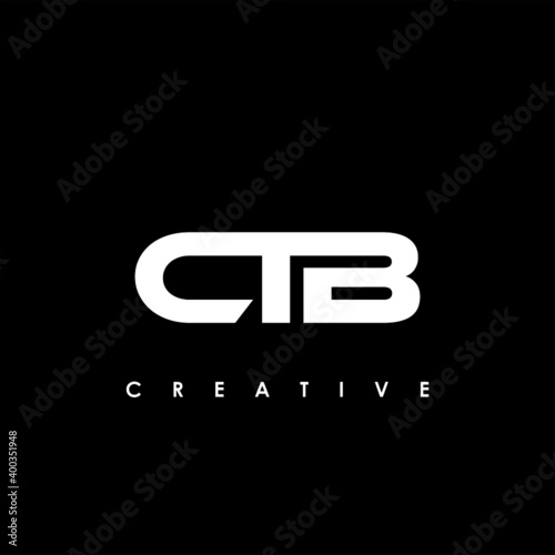 CTB Letter Initial Logo Design Template Vector Illustration