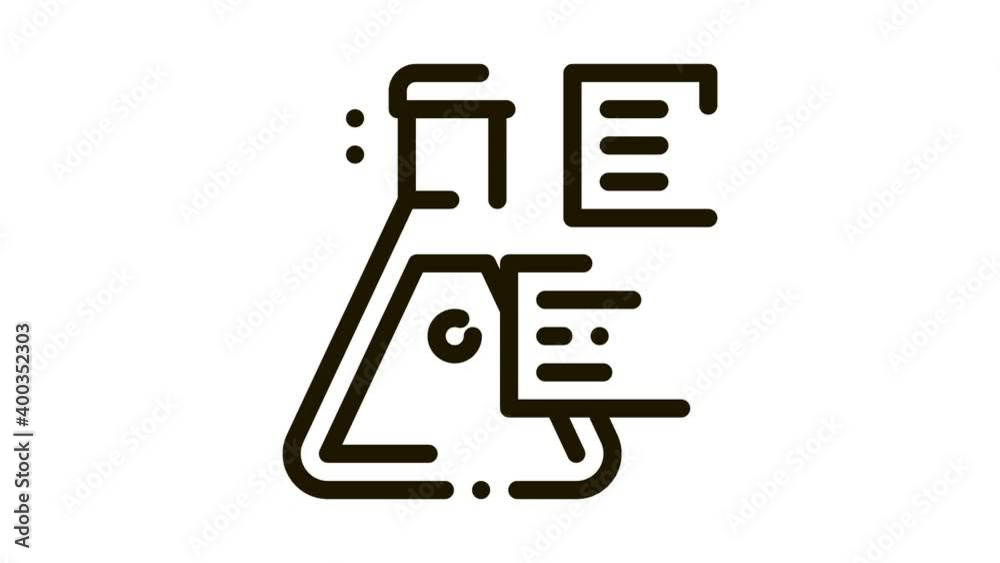 in vitro gas study Icon Animation. black in vitro gas study animated icon on white background in vitro gas study Icon Animation. black in vitro gas study animated icon on white background