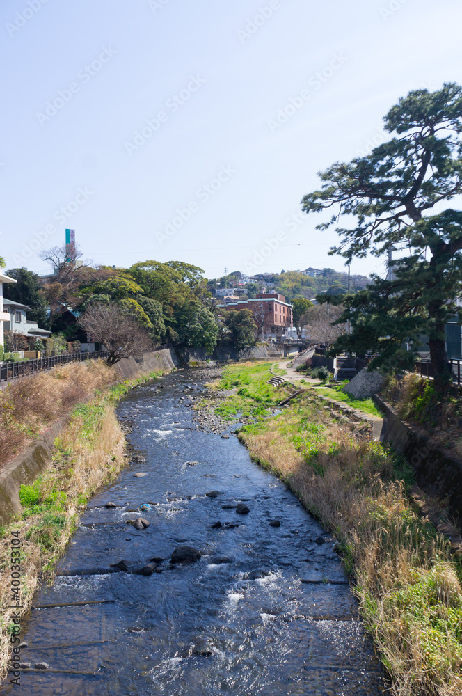 静岡県伊東市の松川遊歩道