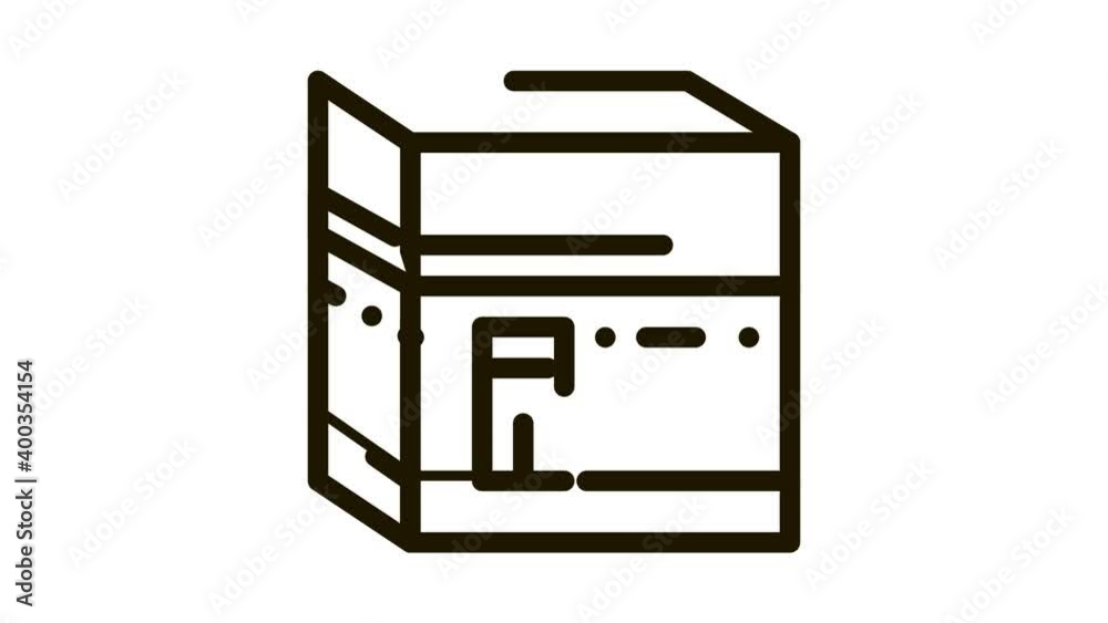kaaba shrine Icon Animation. black kaaba shrine animated icon on white background kaaba shrine Icon Animation. black kaaba shrine animated icon on white background