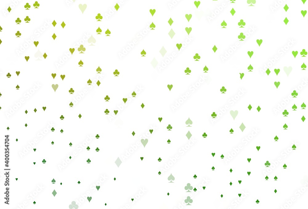 Light Green vector layout with elements of cards.