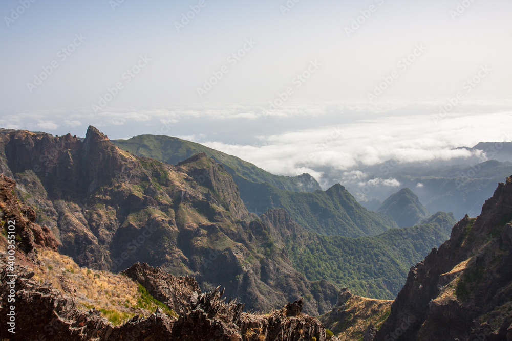 Obraz premium Berglandschaft auf Madeira