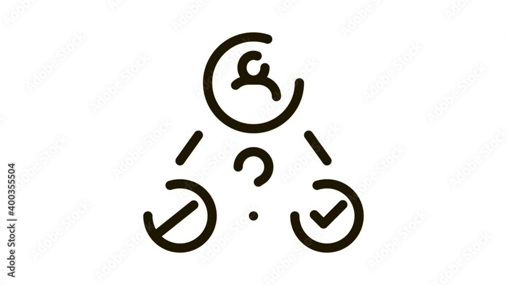 uncertain state of man Icon Animation. black uncertain state of man animated icon on white background uncertain state of man Icon Animation. black uncertain state of man animated icon on white background