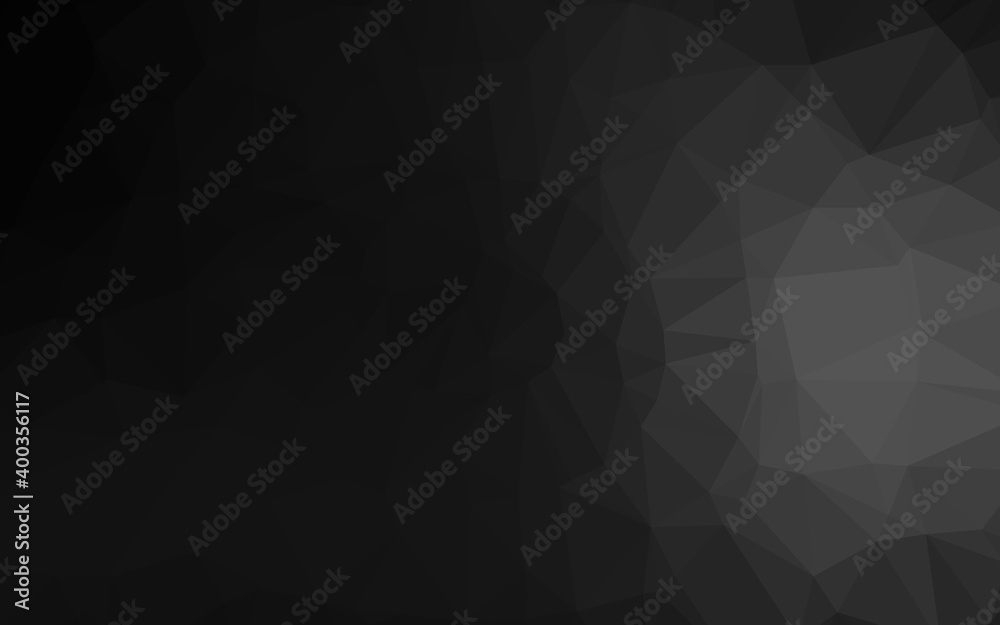Dark Silver, Gray vector shining triangular template. Dark Silver, Gray vector shining triangular template.