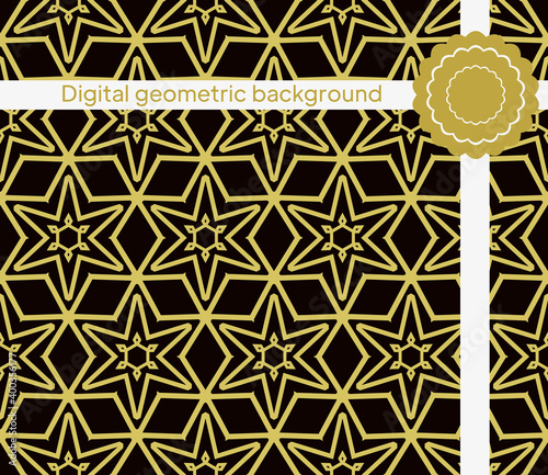 Luxury Traditional Ornamental Design. Modern Seamless Geometry Pattern. Vector Illustration. For Interior Design, Printing, Web And Textile Design.