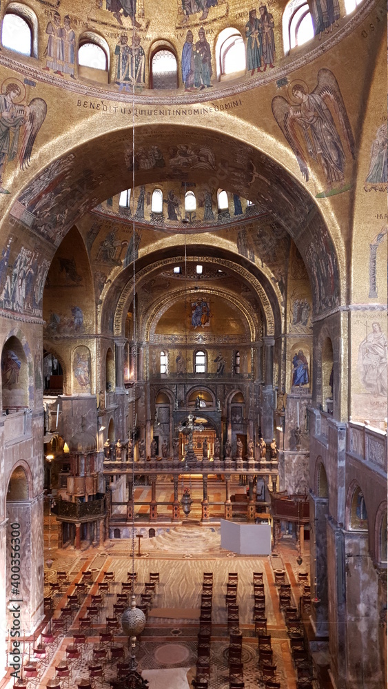 Interior of Cathedral at St Mark s Basilica.