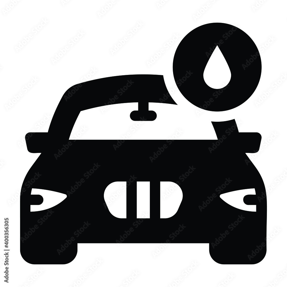 Car oil in glyph icon showing fuel drop
Car oil in glyph icon showing fuel drop