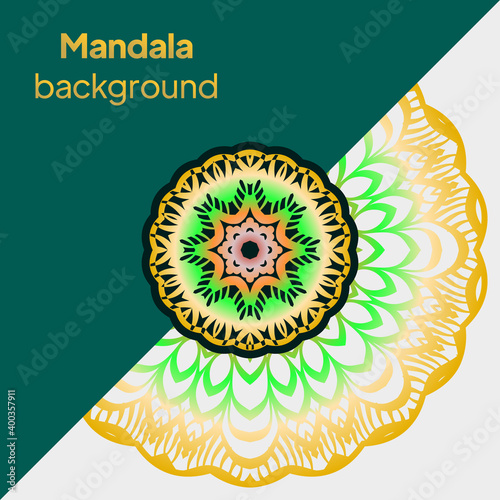 Ornamental round lace. Sacred oriental mandala. color floral ornament. Modern Decorative vector illustraation.