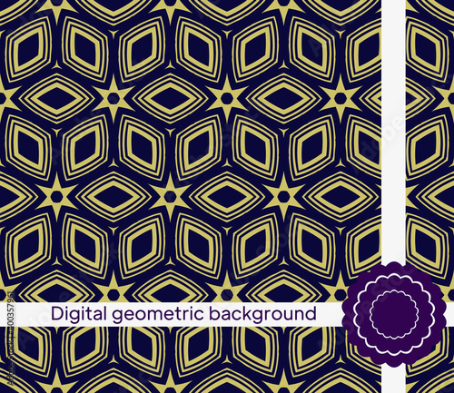 Luxury Traditional Ornamental Design. Modern Seamless Geometry Pattern. Vector Illustration. For Interior Design, Printing, Web And Textile Design.