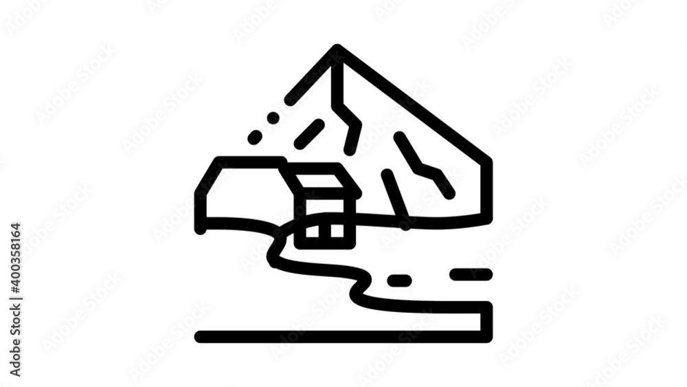 residential buildings in highlands Icon Animation. black residential buildings in highlands animated icon on white background residential buildings in highlands Icon Animation. black residential buildings in highlands animated icon on white background