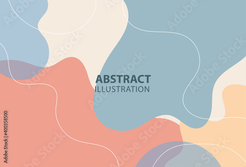 abstract background, Various hand drawn doodle shapes and objects. Modern contemporary trendy vector illustration. Each background is isolated. Pastel color, eps 10