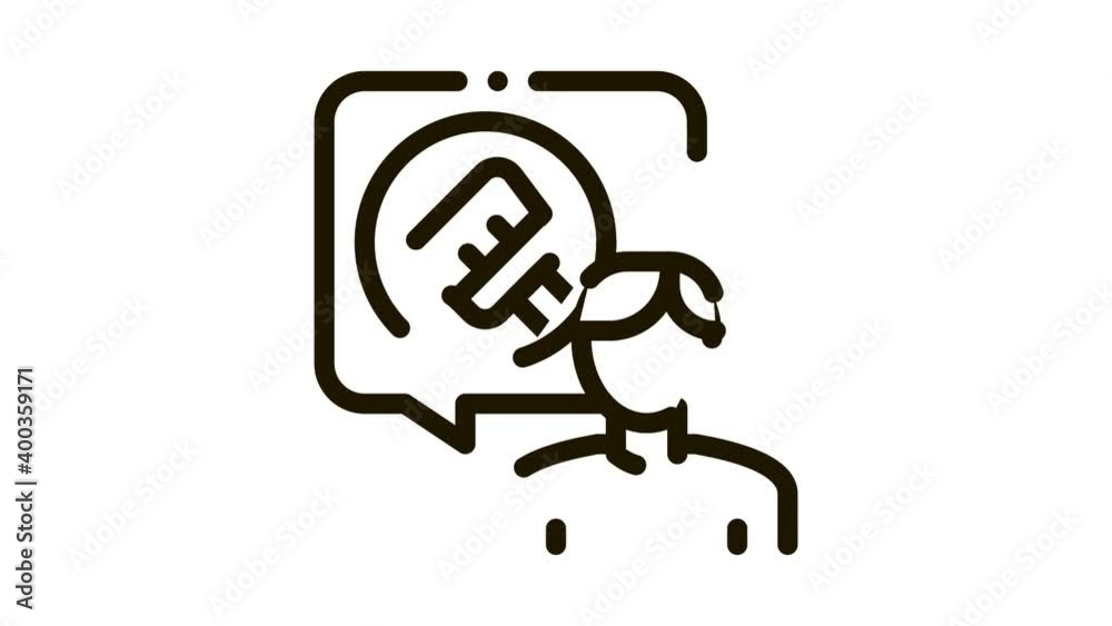 thought of cleaning carpet Icon Animation. black thought of cleaning carpet animated icon on white background thought of cleaning carpet Icon Animation. black thought of cleaning carpet animated icon on white background