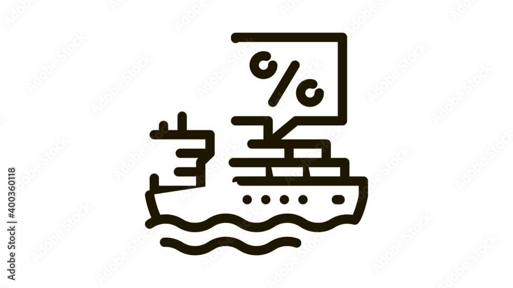 interest transportation Icon Animation. black interest transportation animated icon on white background interest transportation Icon Animation. black interest transportation animated icon on white background