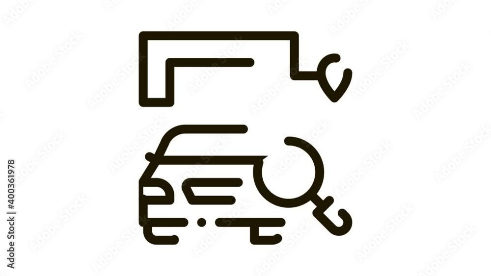 technical study of machine Icon Animation. black technical study of machine animated icon on white background technical study of machine Icon Animation. black technical study of machine animated icon on white background