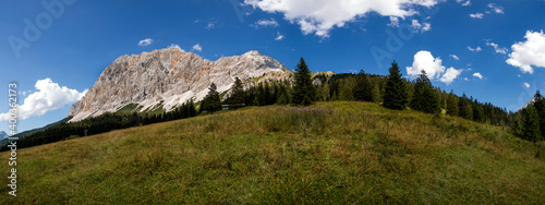 Mountain panorama of mountain Zugspitze in Tyrol, Austria © BirgitKorber