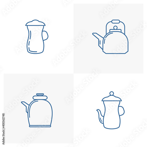 Set of Drink cup logo design vector template  Travel logo design concept  Icon symbol