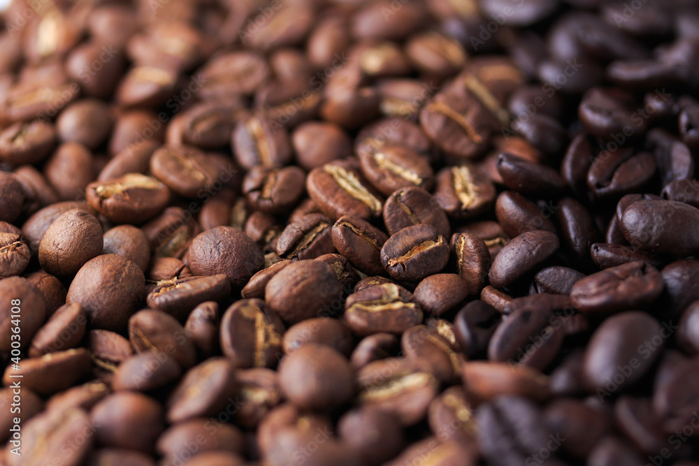 Coffee beans Different roast light Medium black coffee drink energy background soft focus Coffee beans Different roast light Medium black coffee drink energy background soft focus