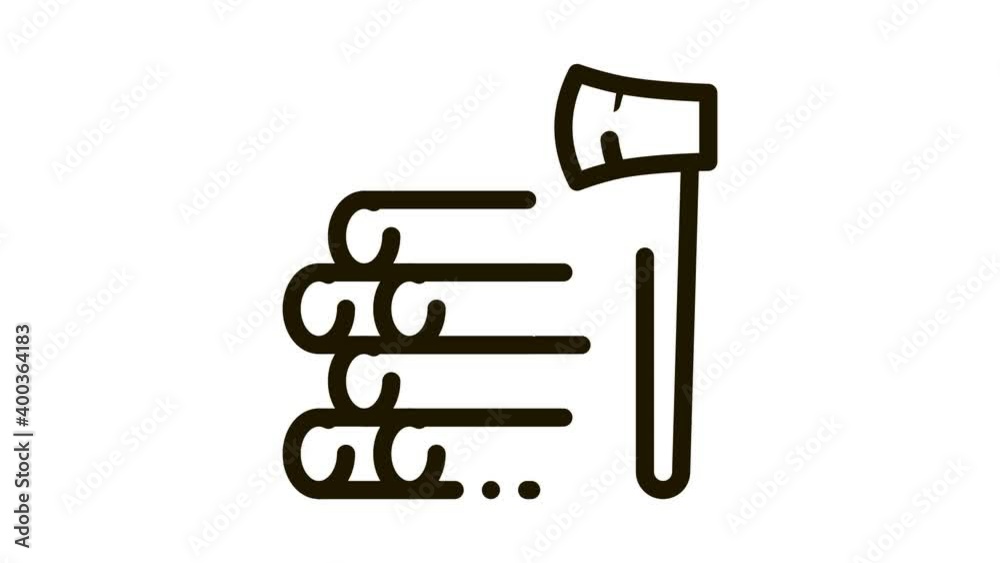 felling of trees Icon Animation. black felling of trees animated icon on white background felling of trees Icon Animation. black felling of trees animated icon on white background