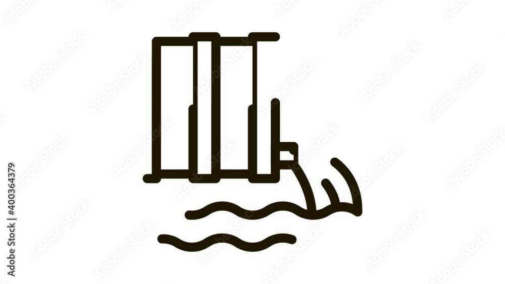 spill of harmful substances into water Icon Animation. black spill of harmful substances into water animated icon on white background spill of harmful substances into water Icon Animation. black spill of harmful substances into water animated icon on white background