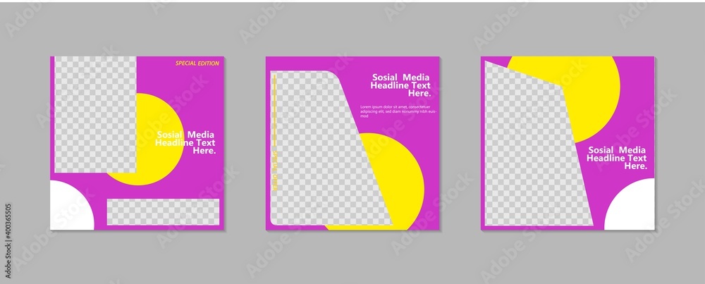 Modern Social Media banner template can be edited. Anyone can use this design easily. Promotional web banners for social media. Elegant sale and discount promo - Vector. 