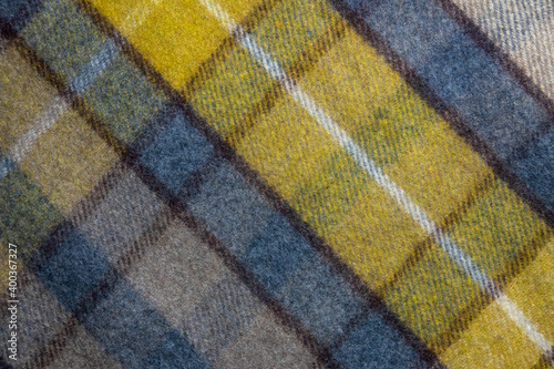 Background Texture Of A Tartan Plaid Blanket