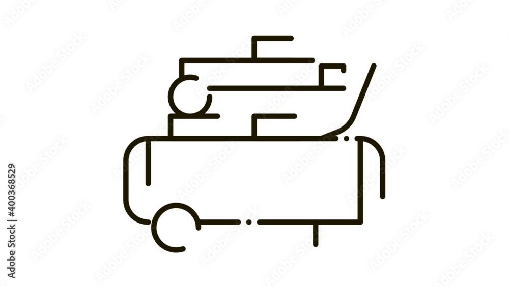 tire repair men Icon Animation. black tire repair men animated icon on white background tire repair men Icon Animation. black tire repair men animated icon on white background