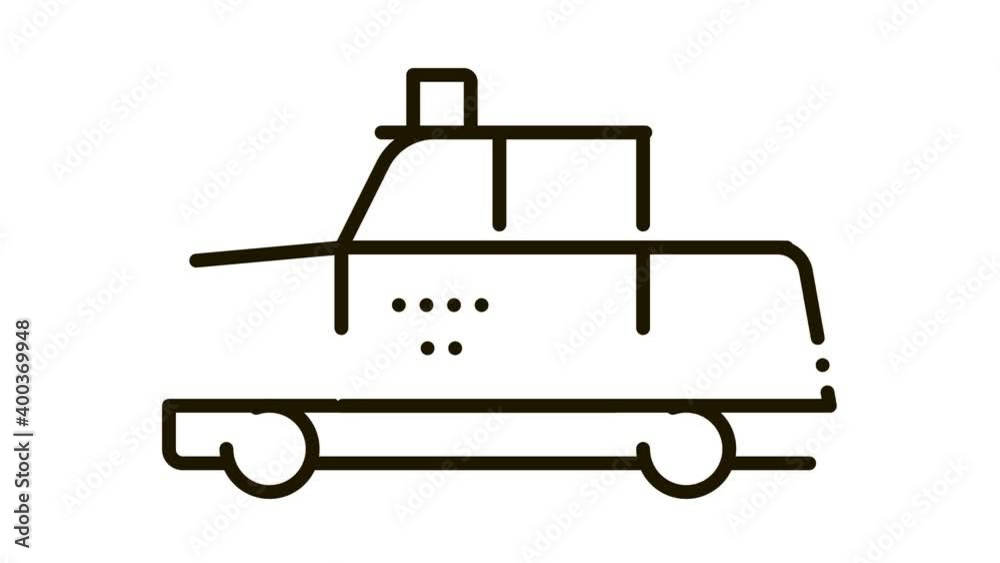 bus taxi Icon Animation. black bus taxi animated icon on white background bus taxi Icon Animation. black bus taxi animated icon on white background