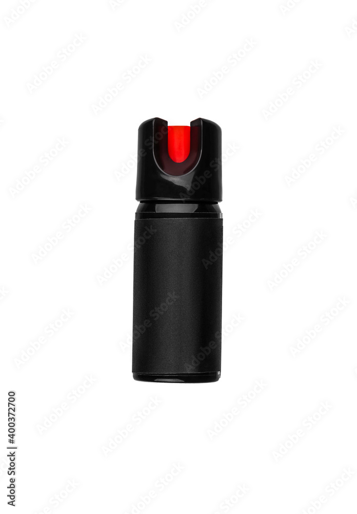 Pepper spray isolate on a white back. Non-lethal means of self-defense. Pepper spray isolate on a white back. Non-lethal means of self-defense.