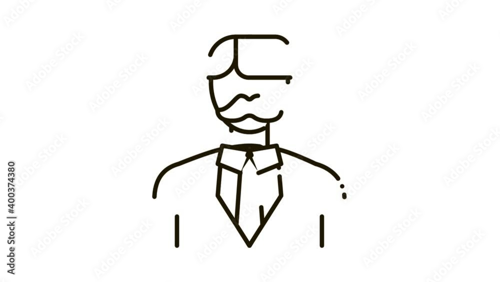 Parent in Costume Icon Animation. black Parent in Costume animated icon on white background Parent in Costume Icon Animation. black Parent in Costume animated icon on white background