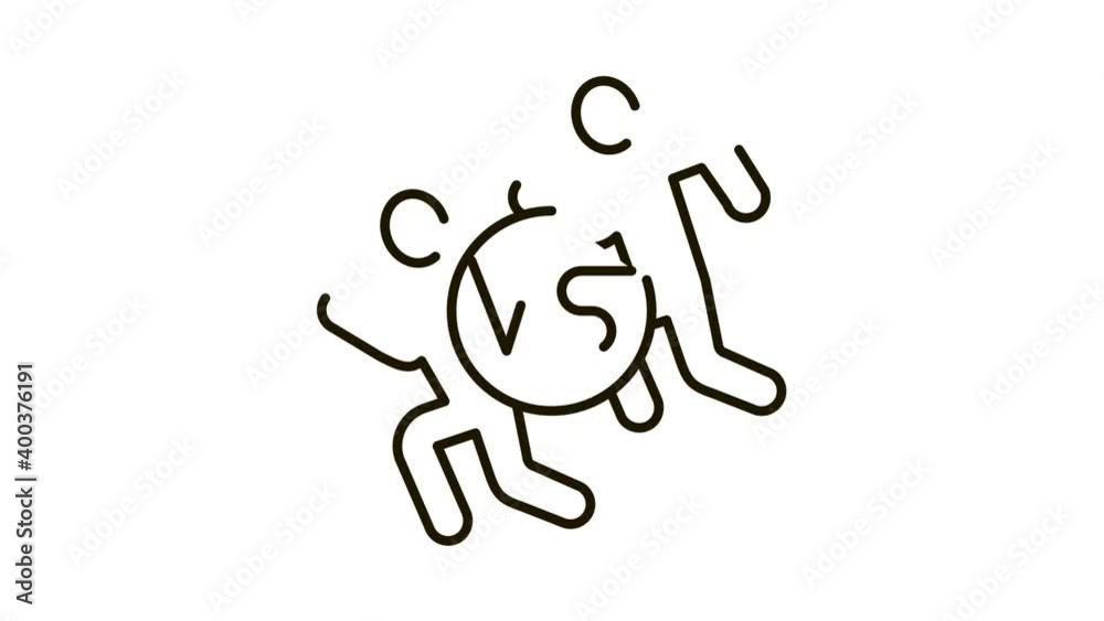 Running Sport Icon Animation. black Running Sport animated icon on white background Running Sport Icon Animation. black Running Sport animated icon on white background