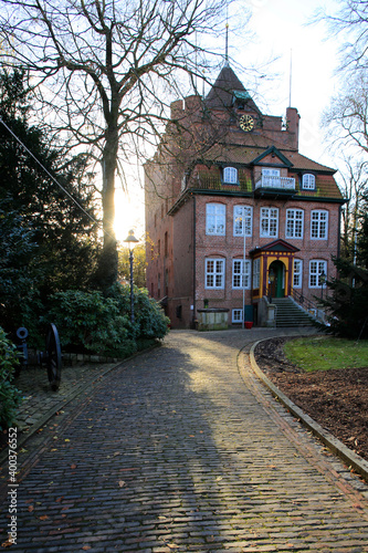 Das Schloss Ritzebüttel in Cuxhaven war der Wohnsitz der Hamburger Amtmänner während der Zeit der Zugehörigkeit Ritzebüttels zu Hamburg. Cuxhaven, Deutschland, Europa 