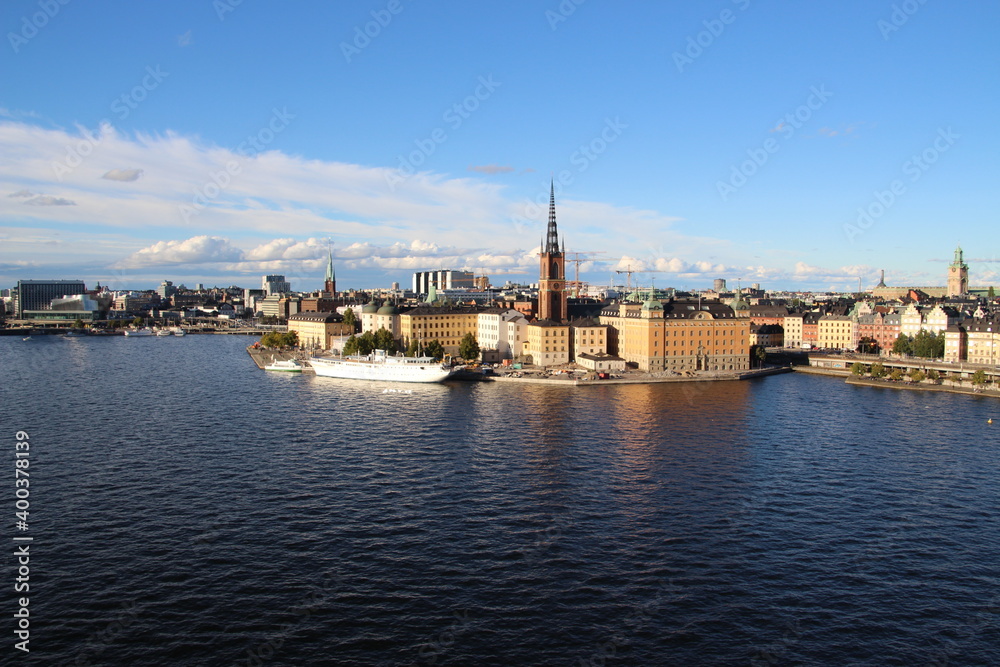 Skyline of Stockholm historical center