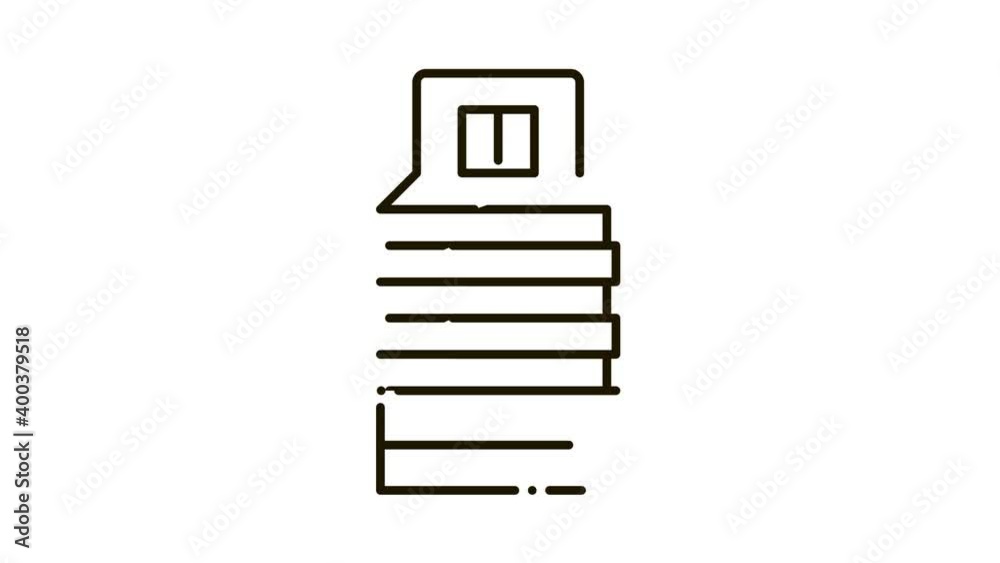 Tattoo Device Icon Animation. black Tattoo Device animated icon on white background Tattoo Device Icon Animation. black Tattoo Device animated icon on white background