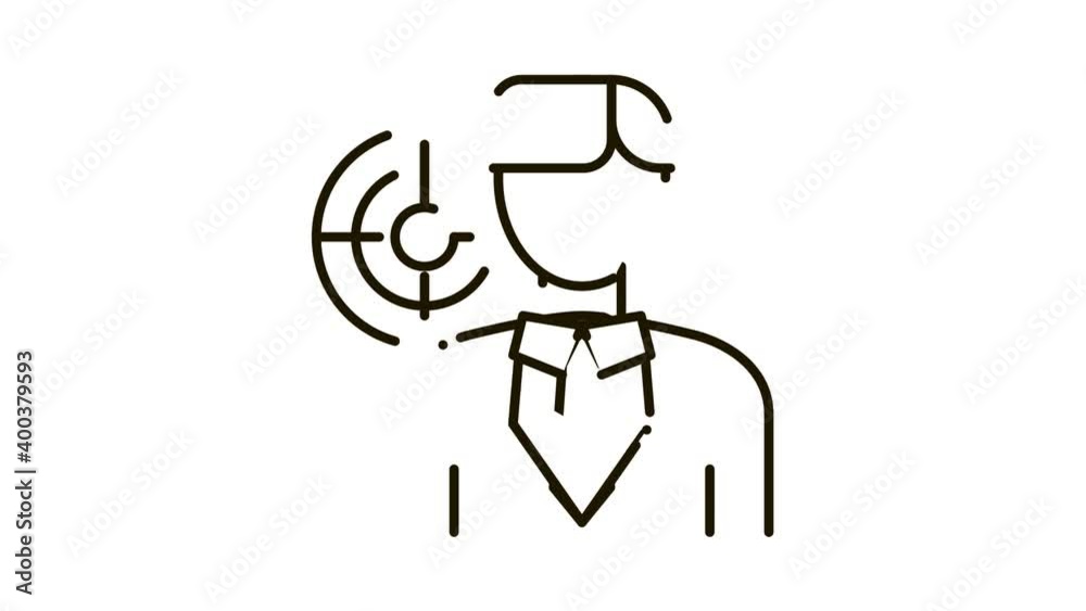 Human Purpose Icon Animation. black Human Purpose animated icon on white background Human Purpose Icon Animation. black Human Purpose animated icon on white background