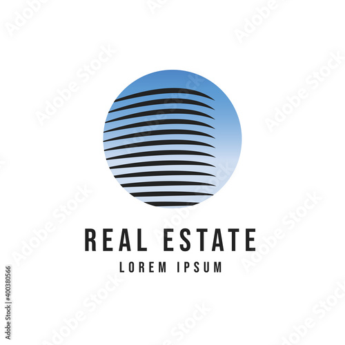 Real estate and home buildings logo template
